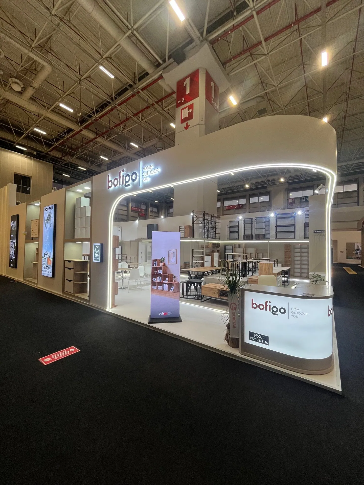Bofigo stand, İstanbul Mobilya Fuarı 2025