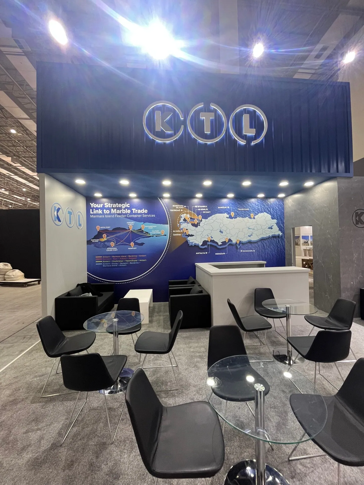 Kınay Lojistik stand, Marble İzmir 2025, photo 3