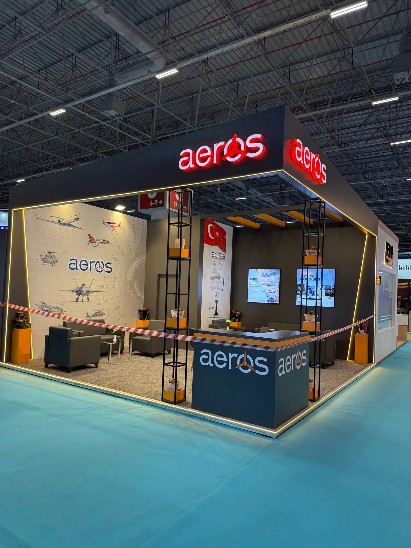 Aeros Havacılık stand, SAHA EXPO 2026